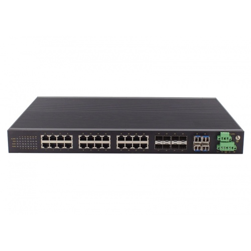 Maiwe MISCOM8028G 28-Port Layer 3 Full Gigabit Industrial Ethernet Switch